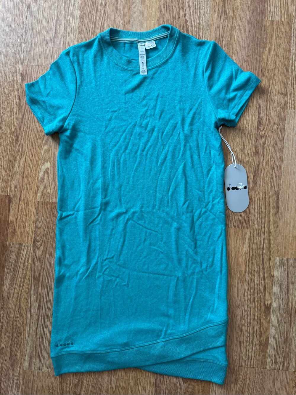 Diadora Teal Kids Casual T-Shirt Dress
